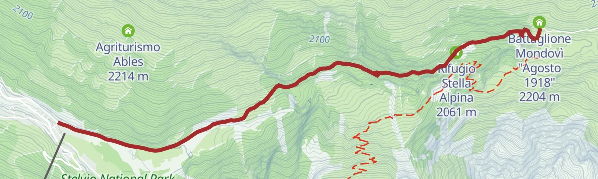 Route map: Forni Trail